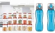 Milton Vitro Plastic Jar Set, 18- Pieces, Transparent