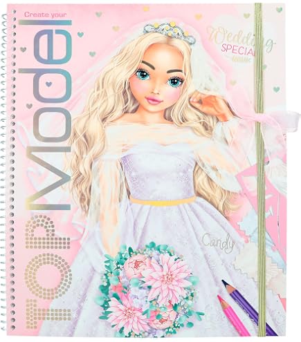 Depesche 12227 TOPModel Dance - Livre De Coloriage Créatif Avec 30 Pages, Stickers Et Pochoirs Pour Filles