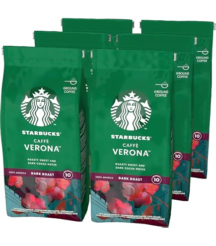 Starbucks Ground Coffee-Dark Roast Coffee-Decaf Caffè Verona-100% Arabica-1 bag (12 oz) 12 oz