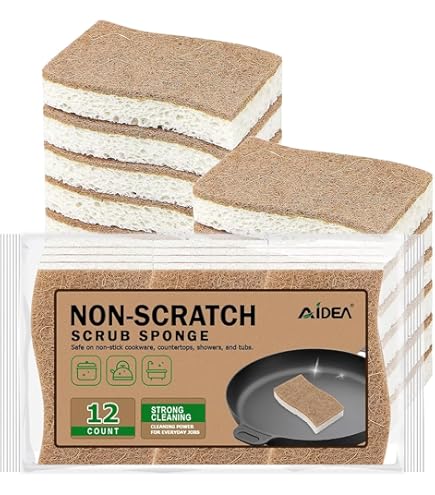 Dual Sided Dish Washing & Cleaning Sponges - Absorbent