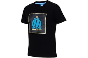 OLYMPIQUE DE MARSEILLE Olympique de Marsella - Camiseta con logotipo de Foil Om – Colección oficial