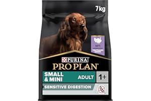 PURINA PRO PLAN | Sensitive Digestion | Croquettes complètes pour chiens adultes de petite taille | Favorise un système digestif sain |Riche en Dinde | Croquettes | Chiens adultes | Sac de 7kg