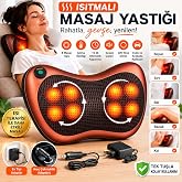 YUES Isıtmalı Masaj Yastığı Shiatsu Masaj Cihazı, 8 D&ouml;ner Masaj Topu, Isıtma &Ouml;zelliği, Sessiz &Ccedil;alışma, Boyun Sırt Bel Bacak K