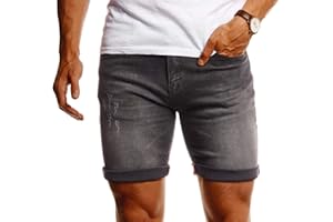 Leif Nelson Pantaloncini di Jeans Corti Uomo LN-1397