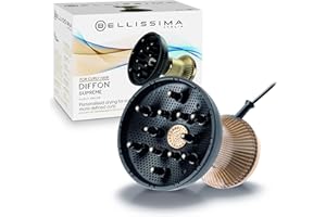 Bellissima Diffon Supreme, Diffuser Hair Dryer for Curly Hair, Argan Oil & Ceramic Infused, 3 Temperatures, 2 Speed Settings, Gentle Heat & Cool Shot for Frizz-Free Curls, 700 W