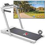 YM Tapis Roulant Elettrico 18 km/h, Superfice Corsa XXL 45cm, Marchio Italiano, Pieghevole, 2 Sistemi di Controllo (TASTI o G