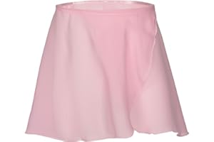 ‎TANZMUSTER tanzmuster Wickelrock Mädchen Ballett - Emma - (Größe 92-170) aus transparentem Chiffon antistatisch - lockerluftiger Ballettrock zum Binden für Kinder