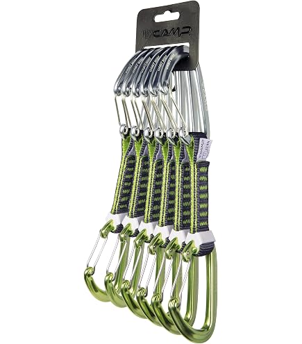 Lot De 10 Dégaines Camp Express Orbit – Mousquetons Orbit à Cliquet Droit + Orbit Wire, Sangle En Nylon 16 Mm, Longueurs 11 Et 18 Cm – Escalade Sportive Et Trail