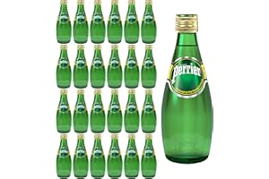 Perrier Sparkling Mineral Water in Glass 330ml (Pack of 24) - MyNutri
