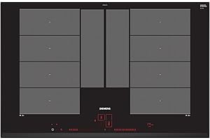 ‎SIEMENS Siemens EX851LYV5E, iQ700, Smartes Induktionskochfeld 80 cm, autark, Rahmenlos aufliegend, Touch & Slide, varioInduktion Plus, Intelligente flexZonen, Bratsensor Plus, cookConnect System, Schwarz