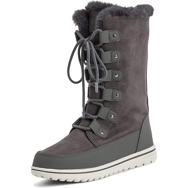 Scarpe Invernali Impermeabili Stivali Da Neve Da Donna 2024 Pelliccia Calda Peluche Stivali Alti Al Ginocchio Con Zeppa Casual Ragazze Scarpe Da Pioggia Bianche Nere Da Donna - Foto 8