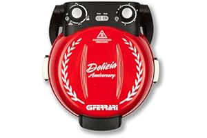 G3 Ferrari - G10177 Four à pizza Delizia Anniversary, 400 Degré Celsius, Édition Limitée, Coupole en INOX, Pelles en Aluminium et Livre de Recettes Inclus. Pizza Prête en 4 Minutes