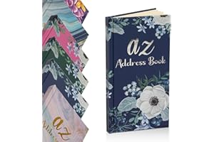 EVELAY Rubrica telefonica A-Z con copertina rigida sottile