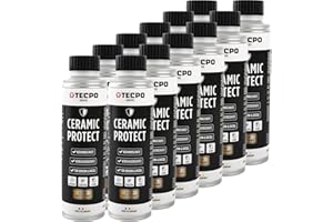 ‎TECPO TECPO 12x Keramik Protect Ester, 300 ml Verschleißschutz Additiv für Diesel- und Benzinmotoren Ceramic Motor Öl Zusatz Öldditiv Keramik Verschleißschutz (12er-Pack)