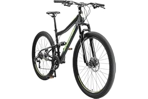 BIKESTAR MTB Mountain bike sospensione completa 26, 27.5, 29", freni a disco| Bicicletta MTB telaio 15, 17, 19" cambio Shimano a 21 velocità