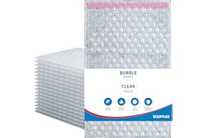 UK SUPPLIES LIMITED Clear Bubble Wrap Pouch Bag (PICK SIZE & QTY) Peel & Seal Bubble Pouches Bags for Shipping & Moving Protective Packaging Bag For Fragile Item Medium (A5, 230mm x 285mm) Pack of 10