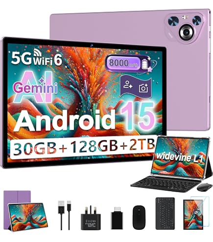 Relndoo 2025 Android 14 タブレット 6GB 128GB Relndoo Android 14 Tablet, 12(6+6) GB+128GB, 1TB Expand, 2 in 1