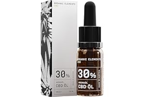 ‎ORGANIC ELEMENTS CBD-Öl 30% Hanföl-Tropfen mit 3000 mg Cannabidiol – Vollspektrum – aus der Steiermark – 10 ml