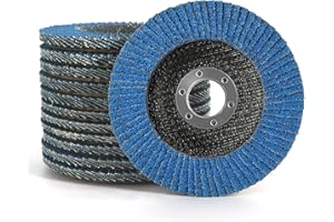 Kcmell Flap Discs 125mm, 12 Pack Mixed Grit 40/60/80/120 Zirconia Grinding Discs 5 Inch Angle Grinder Sanding Discs for Polishing Grinding Metal Wood Stainless Steel