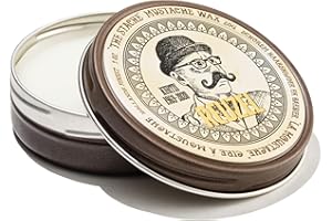 Reuzel The Stache Mustache Wax - Strong Hold, Low Shine Beeswax - Tame And Train Unruly, Coarse Hair - Perfect For Creating Your Signature Style - Light Orange And Mint Scent - 1 Oz