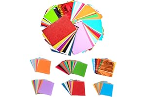 edukit EK164 A4 Papercraft Assortment, including Coloured Paper and Card, Felt, Foam, Glitter, and Cellophane Sheets; 120 per Pack; Colour Mix - Perfect for Arts and Crafts Supplies