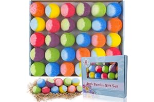 PICKMORA 30 Pcs Bath Bomb Natural Organic Mini Bath Bombs, Handmade with Rich Fizz - Best Birthday Gift for Kids/Women/Men, Mother's Day