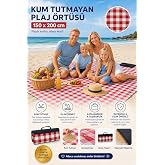 Plaj Havlusu, Piknik &Ouml;rt&uuml;s&uuml;, Plaj Matı, &Ccedil;antalı Plaj Hasırı,Kamp Battaniyesi, Kamp Matı, Katlanabilir, Hafif, Su Ge&ccedil;irmez, Pi