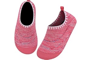 Kyopp Hausschuhe Kinder Turnschläppchen Mädchen Schläppchen Jungen Rutschfest Leichte Pantoffeln Kinder hausschuhe Atmungsaktive Weich Sommer/Winter