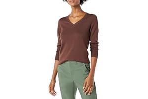 Amazon Essentials Maglione con Scollo A v A Maniche Lunghe Leggera con vestibilità Classica (Taglie Forti Disponibili) Donna