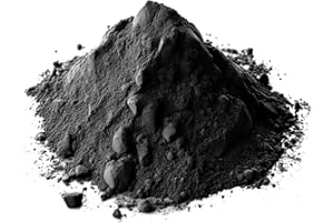 ‎@TEC @tec Premium Pigmentpulver, Eisenoxid, Oxidfarbe - 1kg Farbpigmente/Trockenfarbe für Beton + Wand – Farbe Schwarz