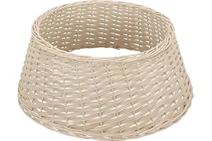 KOTARBAU® Weihnachtsbaum Rock aus Weide Ø 55 cm Weihnachtsbaumständer Hülle Deko Tannenbaumständer Standfuß Gebleicht Christbaumständer aus Rattan Natur Weihnachtsbaumkorb