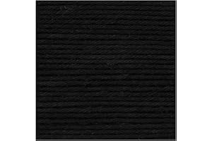 RICO DESIGN Coton RICORUMI pour Amigurumi, mini pelote 25g 60 Noir