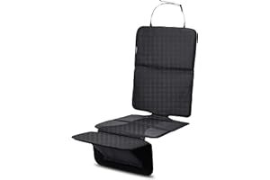Osann FeetUp Sitzschoner Auto mit Fußstütze, Kindersitz-Unterlage mit Fußablage, Isofix geeignet- schwarz