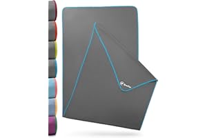 NirvanaShape Serviette de Yoga antidérapante | Serviette de Hot Yoga à Picots antidérapants | Serviette de Yoga hygiénique-À Poser sur Le Tapis de Yoga [ 185 x 63 cm ]