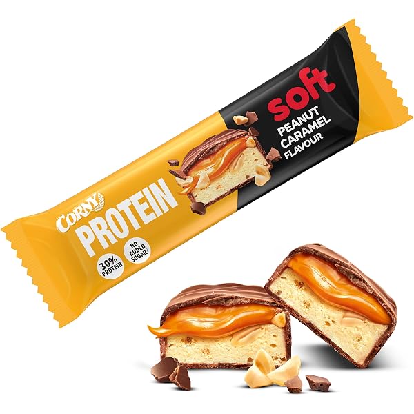 Vilgain Double Trouble Protein Bar – 29% Protein, 2 Schichten Mit Nüssen & Karamell, Gesalzenes Karamell (55g)