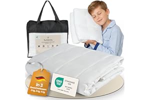 ‎LUNOVA LUNOVA Gewichtsdecke Kinder 4kg (135x200cm) | beruhigende schwere Decke für besseren Schlaf & innere Ruhe | Oeko-TEX Baumwolle, waschbar, ideal für 35-45kg Körpergewicht | Weighted Blanket Kids