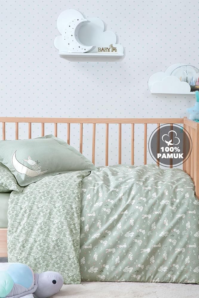 Yataş Mini Rabbit Ranforce Bebek Nevresim Takımı, 100 x 150