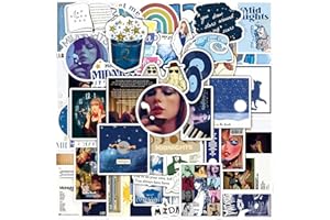 SUNYOVIME 50 Stück Taylor Swift Sticker,Vinyl Sticker Set Wasserfest Graffiti Aufkleber für Laptop Skateboard Koffer Helm Auto Fahrrad Handy Scrapbook,Geschenk für Kinder Teenager Erwachsene