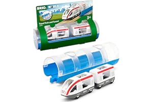 BRIO 33891 Ferrovia Treno Passeggeri e Tunnel, BRIO Treni-Vagoni-Veicoli, Giochi per Bambini, Età Raccomandata 3+ Anni, Compatibile con Tutti i Prodotti BRIO