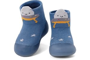 MASOCIO Chłopięce dziewczęce skarpety buty dziecięce pierwsze buty do chodzenia miękka gumowa podeszwa antypoślizgowe skarpety buty