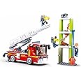 Sluban Fire Engine (Large) Building Blocks Kit for Kids - Creative Construction Set with 343 Pieces Educational STEM Toy, BIS Certified Building Kit and Gifts for 6+ Year Old Boy or Girl