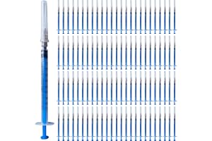 WANDGU 100 st. spruta 1 ml/cc plastventil , plastsprutor, multifunktions-mätverktyg, liten doseringsspruta, små engångsspr
