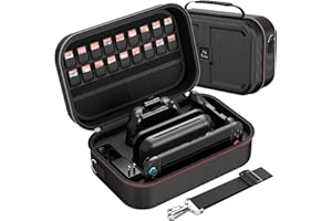 HEYSTOP Tasche für Nintendo Switch 2 Harte Tragetasche Schutzhülle für Reisen mit Großem Stauraum und 18 Kartenfächern für Nintendo Switch 2 Konsole und Zubehör