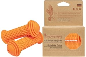 PROMETHEUS BICYCLES Prometheus - Puños de Bicicleta para niños con Seguridad, protección contra Impactos también para patinetes de Bicicleta, 22 mm, edición 2019
