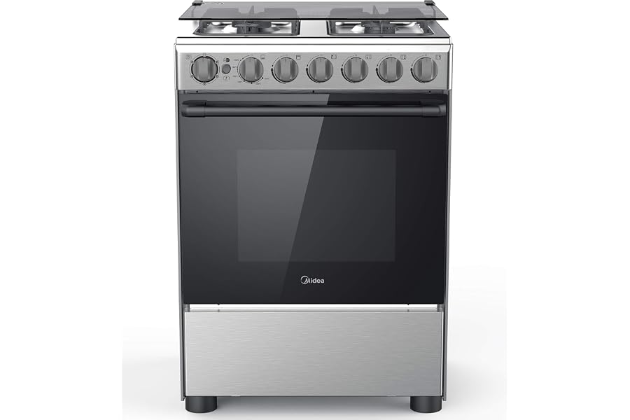 Midea 60x60cm Freestanding Gas Cooking Range with 4 Burners