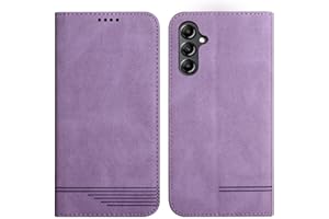 Rostsant Etui na telefon komórkowy Samsung A34 5G skóra PU portfel etui ochronne Galaxy A34 etui Case Case stojak, magnetyczne etui z klapką do Samsung Galaxy A34 5G - fioletowe
