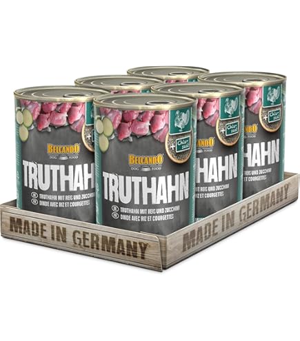 BELCANDO Nassfutter fr Hunde, Junior Geflgel mit Ei, 6X 400g Dose, Hundefutter  nass, fr alle Rassen, Made in Germany : Amazon.de: Haustier