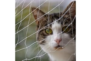 PET PRIME DIERCT Pet Prime Cat Safety Net for Balcony Window Transparent Protective Net for Cats Pet Anti-escape Net Invisibel Safety Fence Include Fixing Set (2x1.5m)