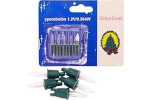 MRS CHRISTMAS LTD 4 Push In Clear Replacement Spare Bulbs 1.2v 0.22a 0.264w
