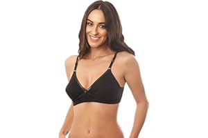 Istintiva Valeria - Reggiseno Senza Ferretto in Cotone 100% per Seni abbondanti ad Elevato Sostegno - Coppe morbide Non Imbottite